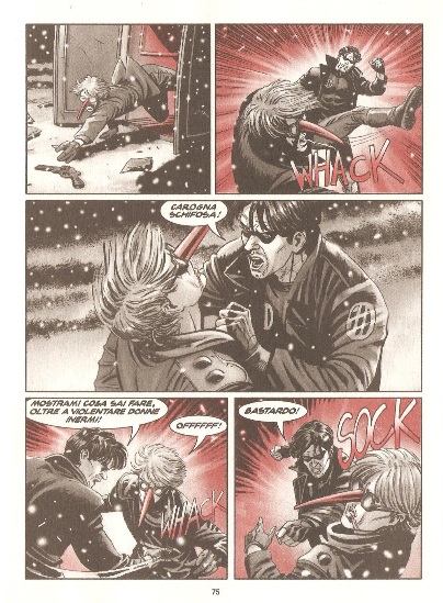 Morgan Lost contro Wallendream Morgan Lost contro Wallendream<br>Tavola di V.Romeo, pag.75<br><i>(c) 2016 Sergio Bonelli editore</i>